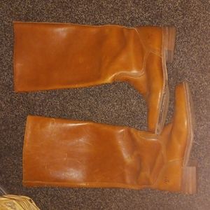 Vintage Frye Campus Boot Cognac Brown Leather Knee High